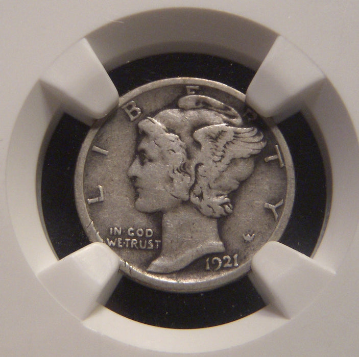 1921-D Mercury Dime - NGC VF 20