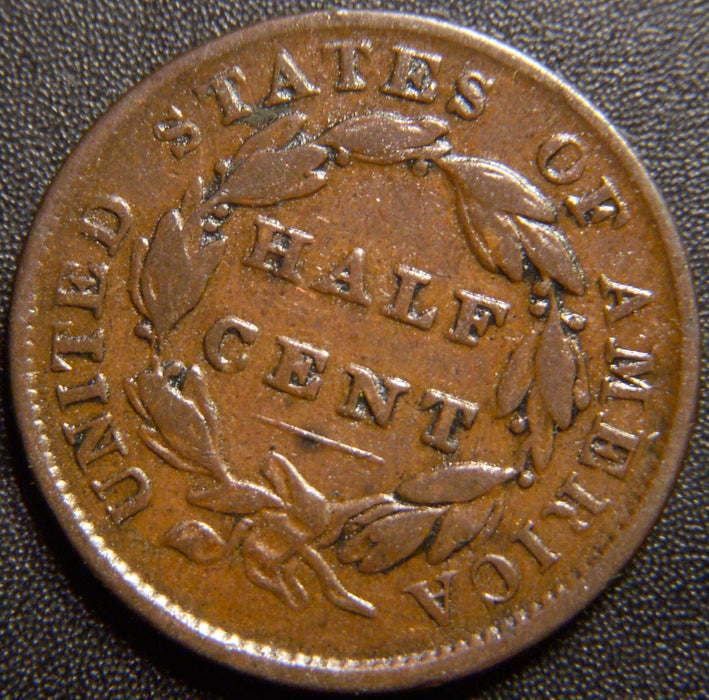 1835 Half Cent - Very Good