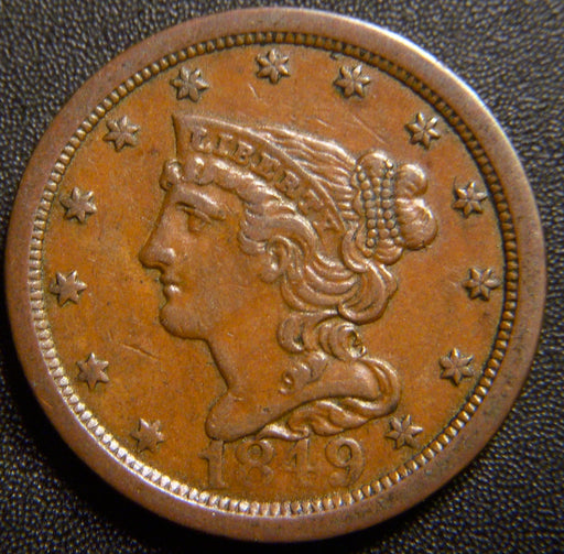 1849 Half Cent - Extra Fine Details