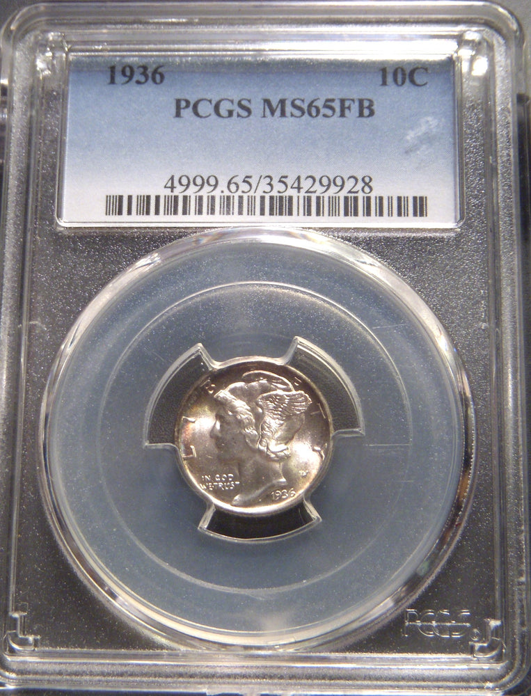 1936 Mercury Dime - PCGS MS65FB