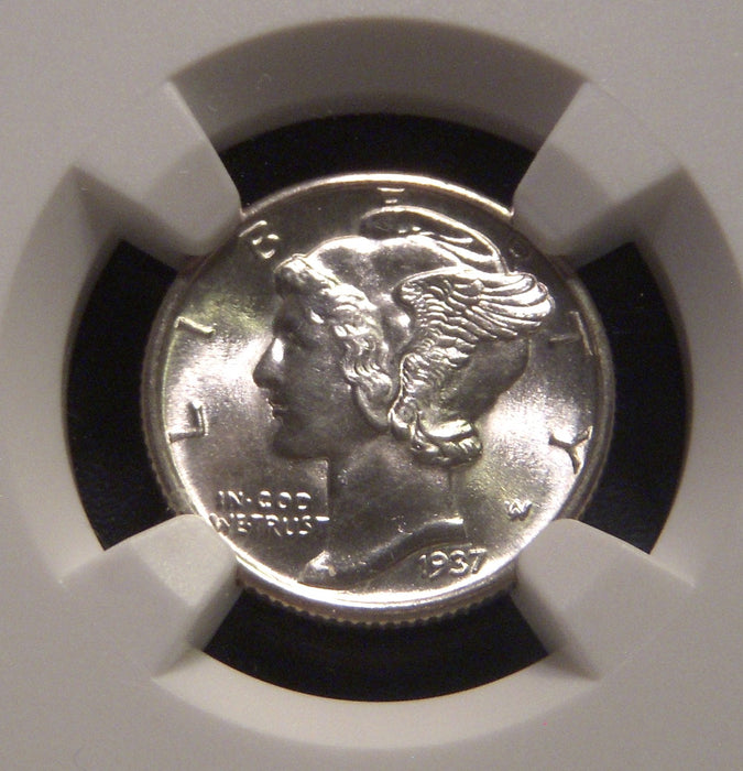 1937-S Mercury Dime - NGC MS65FB