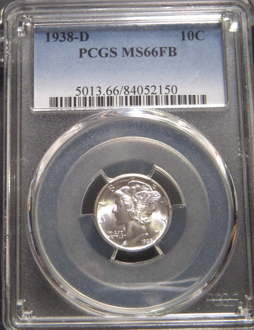 1938-D Mercury Dime - PCGS MS66FB