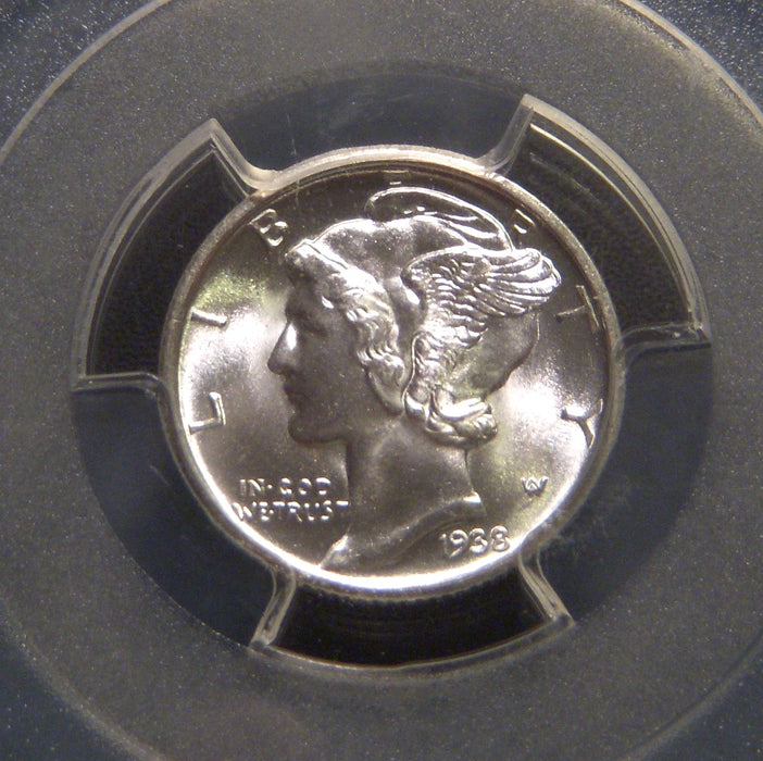 1938-D Mercury Dime - PCGS MS66FB
