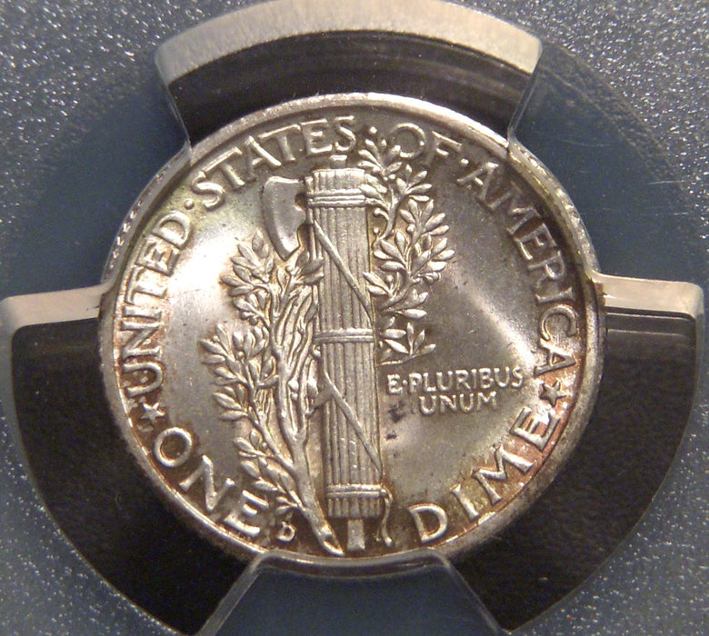 1938-D Mercury Dime - PCGS MS65FB