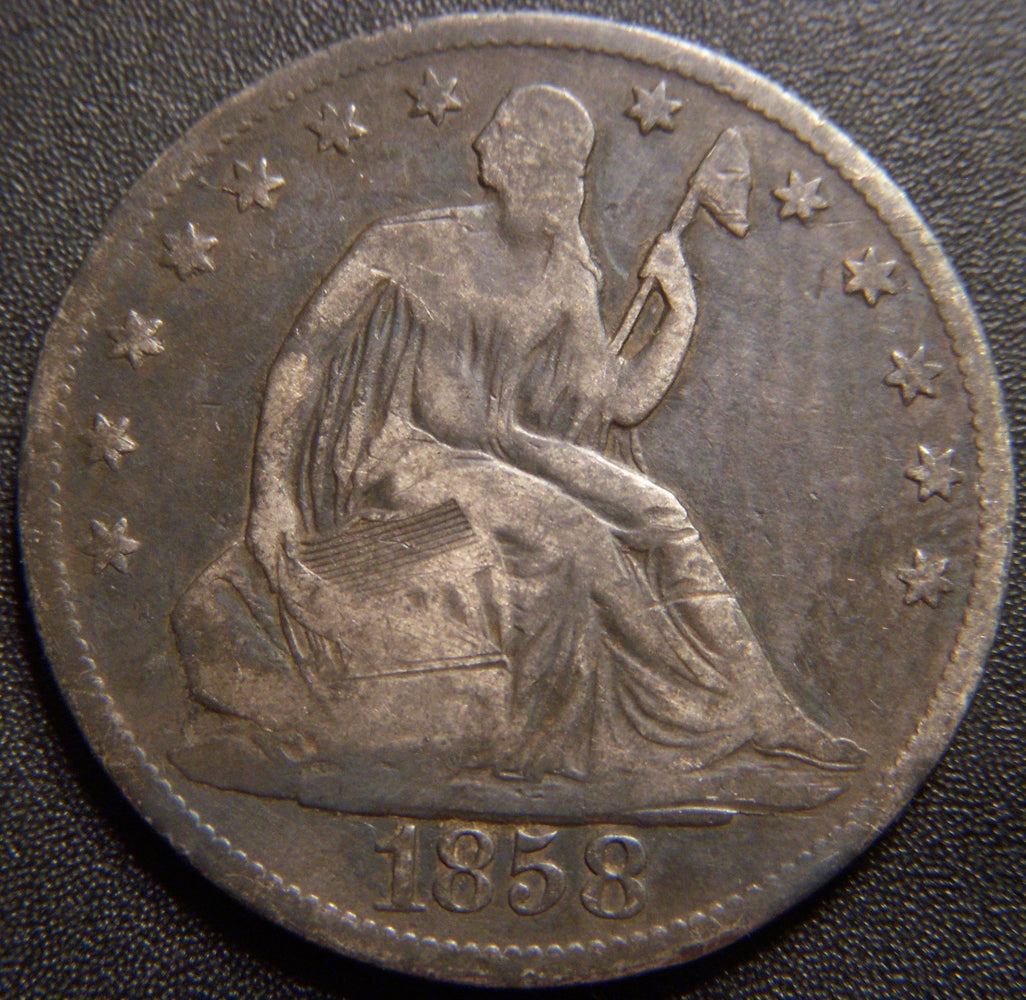 1858-O Seated Half Dollar - Good+