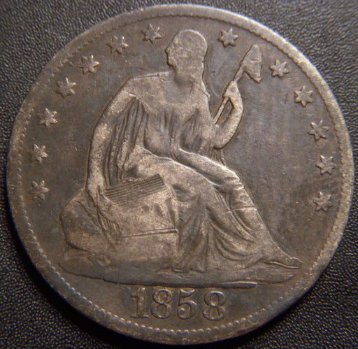 1858-O Seated Half Dollar - Good+