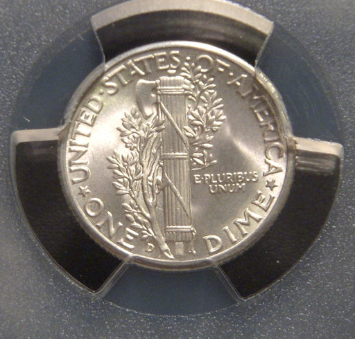 1943-D Mercury Dime - PCGS MS65FB