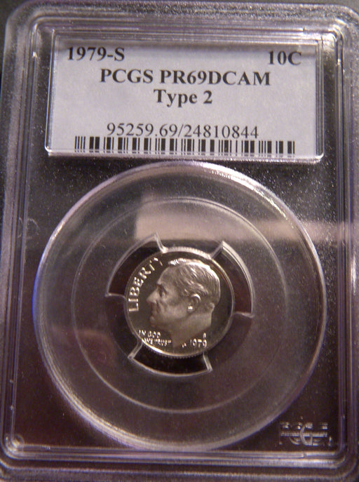 1979-S T2 Roosevelt Dime - PCGS PR69DCAM