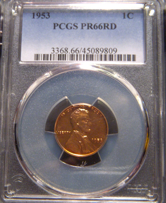 1953 Lincoln Cent - PCGS PR66RD