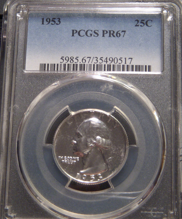1953 Washington Quarter - PCGS PR67