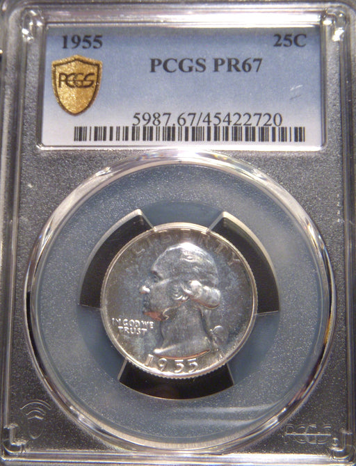 1955 Washington Quarter - PCGS PR67