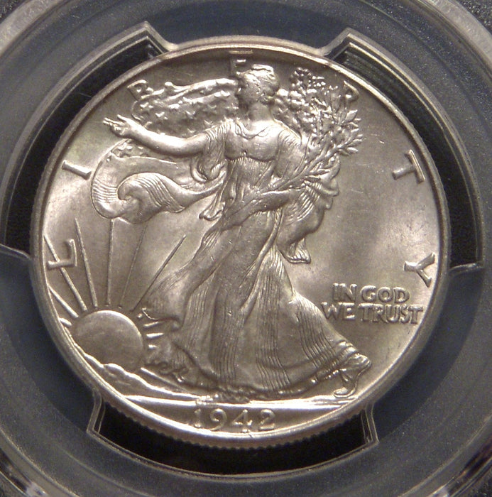 1942 Walking Half Dollar - PCGS MS64