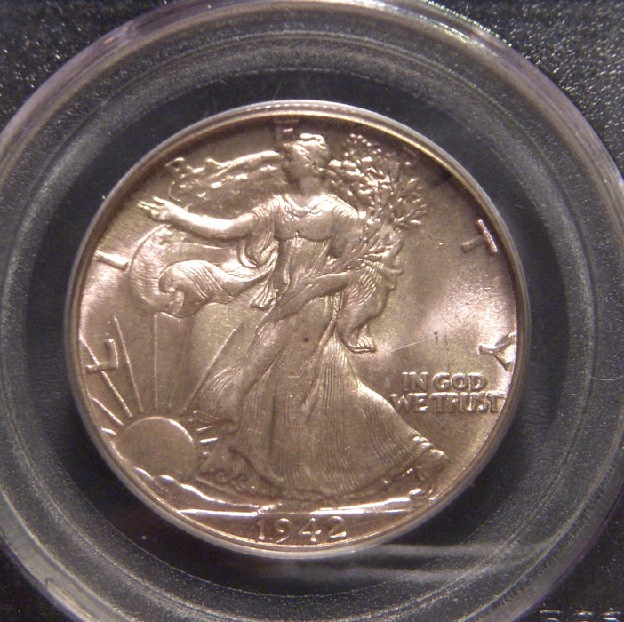 1942 Walking Half Dollar - PCGS MS65
