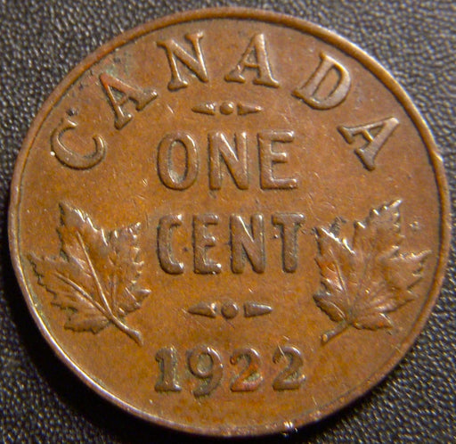 1922 Canadian Cent - Fine