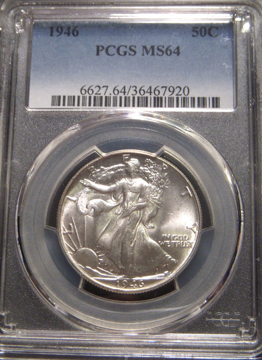 1946 Walking Half Dollar - PCGS MS64