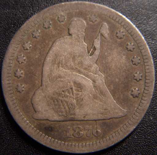 1876-S Seated Quarter - Very Good