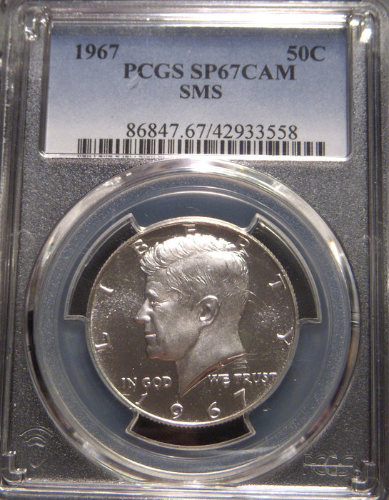1967 Kennedy Half Dollar - PCGS SMS SP67CAM