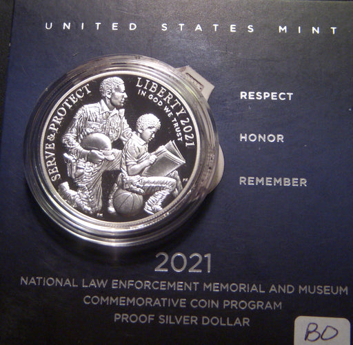 2021-P Law Enforcement Proof Silver Dollar