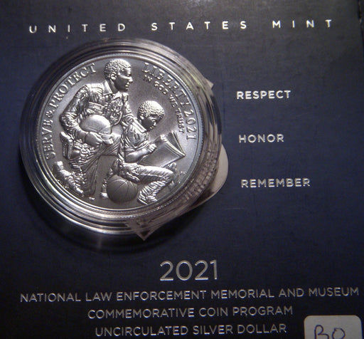 2021-P Law Enforcement Uncirculated Silver Dollar
