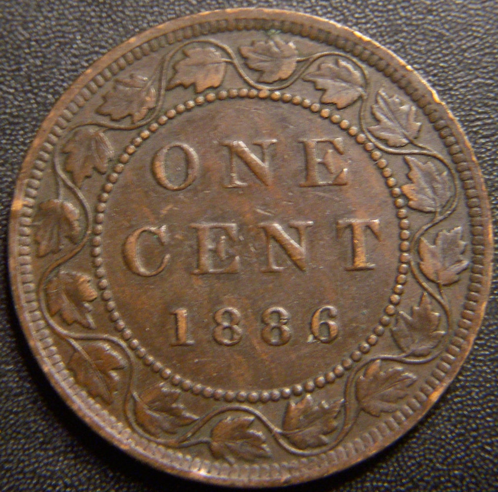 1886 Canadian Large Cent - Obv#1 Very Fine