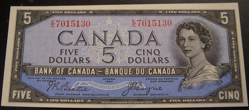 1954 $5 Bank of Canada Note - Devil's Hair Uncirculated