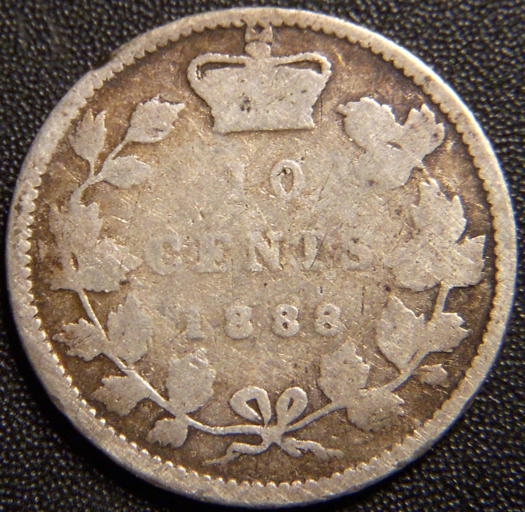 1888 Canadian Dime - Good