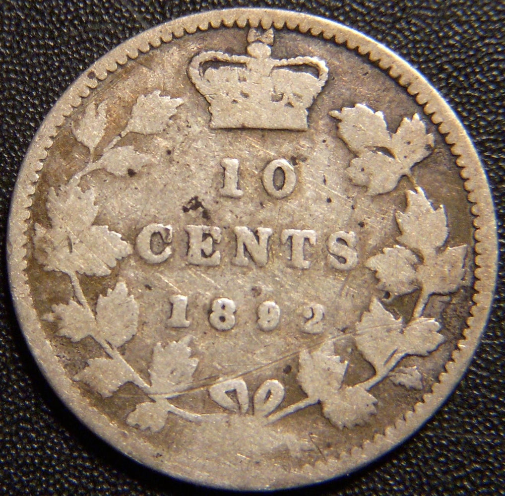 1892 Canadian Dime - Good