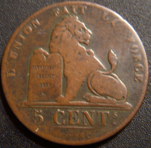 1837 5 Cents - Belgium