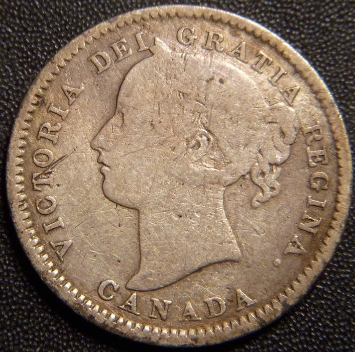 1893 Canadian Dime - Very Good