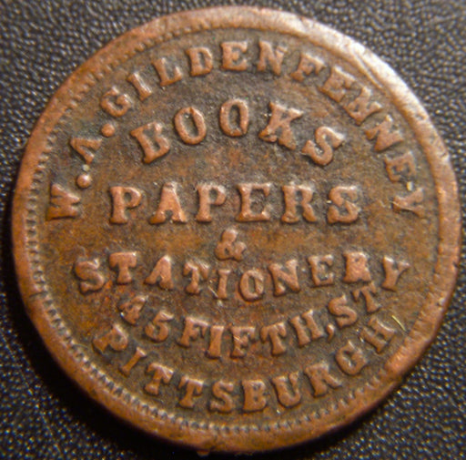 1863 Civil War Token - Books, Paper & Stationery