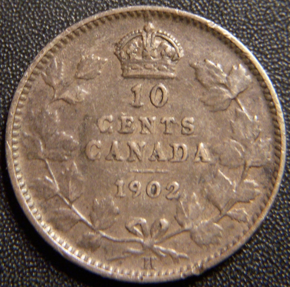 1902H Canadian Dime - Fine