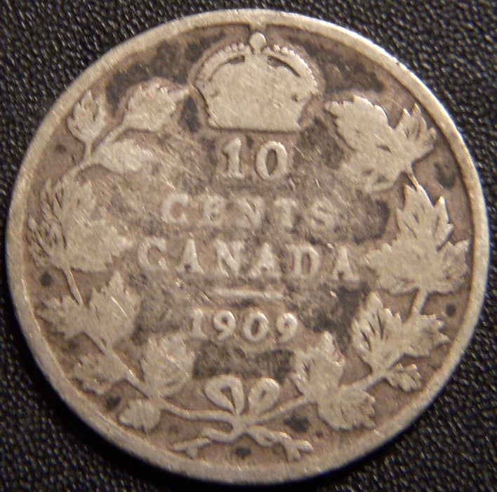 1909 Canadian Dime - Good