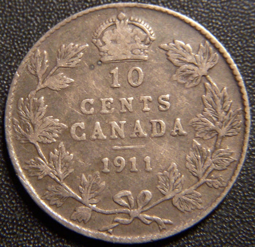 1911 Canadian Dime - Fine