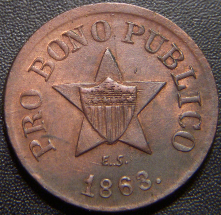1863 Pro Bono Publico / NY Civil War Token