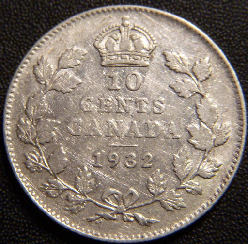 1932 Canadian Dime - Extra Fine