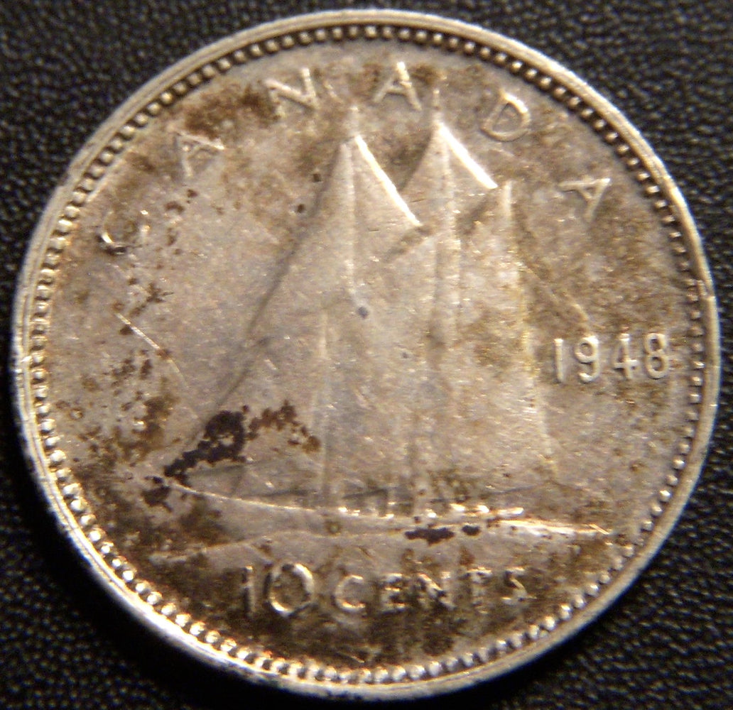 1948 Canadian Dime - Extra Fine