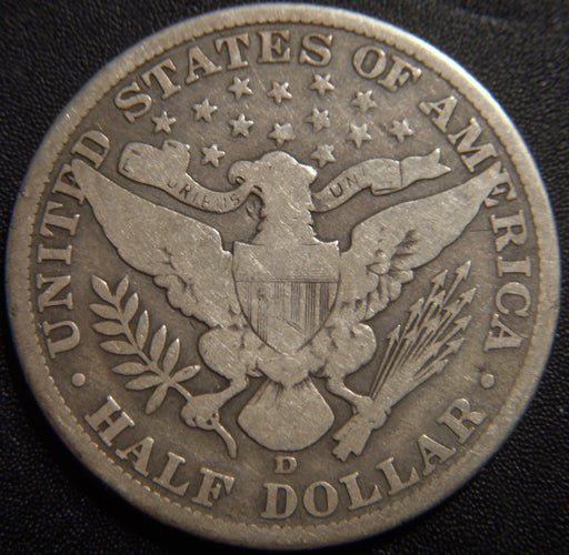 1911-D Barber Half Dollar - Good