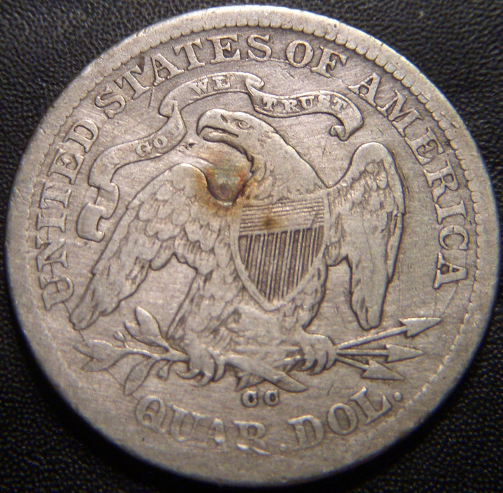 1876-CC Seated Quarter - Fine