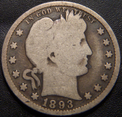 1893-S Barber Quarter - Good