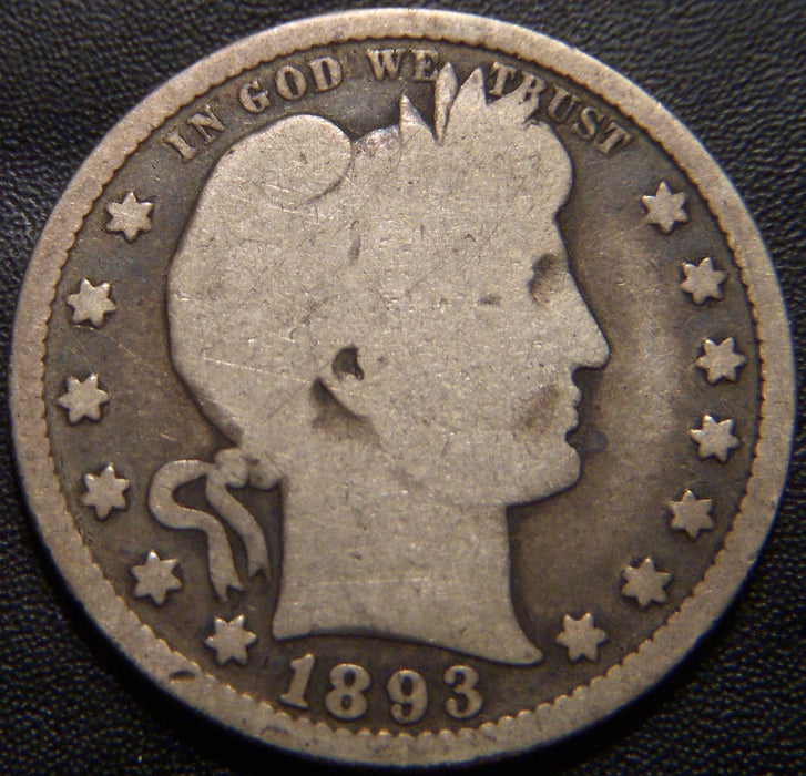 1893-S Barber Quarter - Good