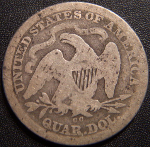 1876-CC Seated Quarter - Good+