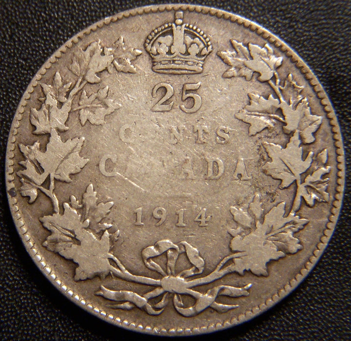 1914 Canadian Quarter - Fine