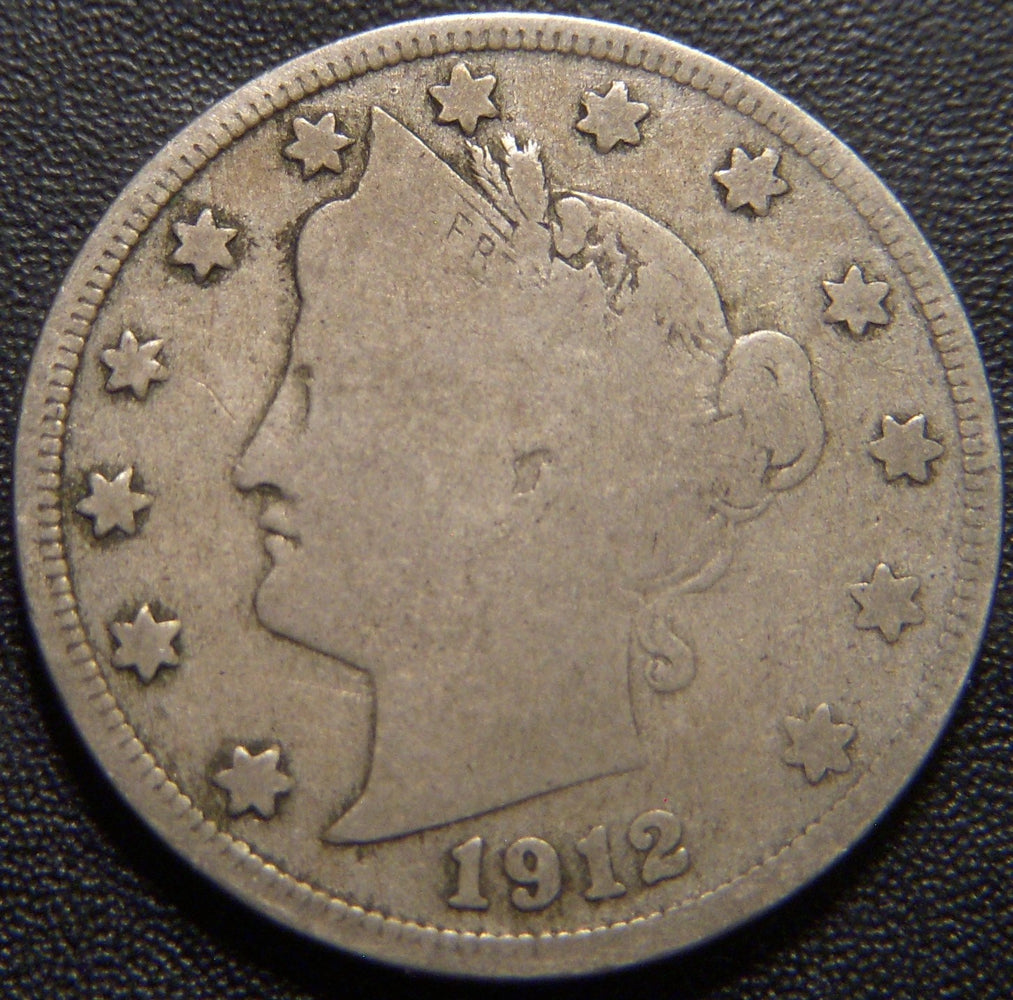 1912-S Liberty Nickel - Very Good