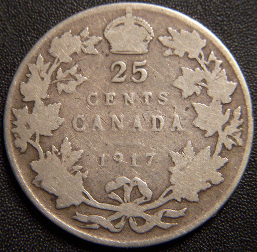 1917 Canadian Quarter - Good