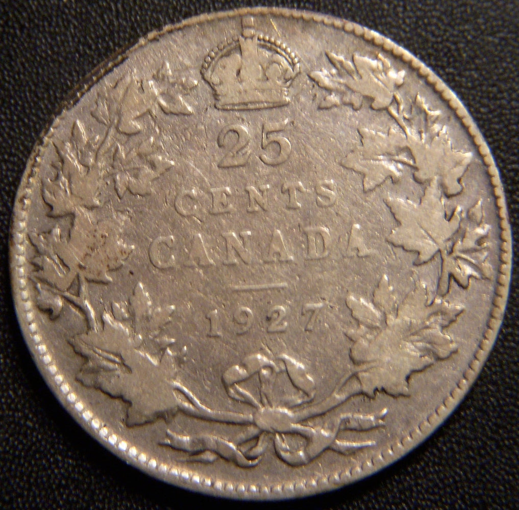 1927 Canadian Quarter - Very Good