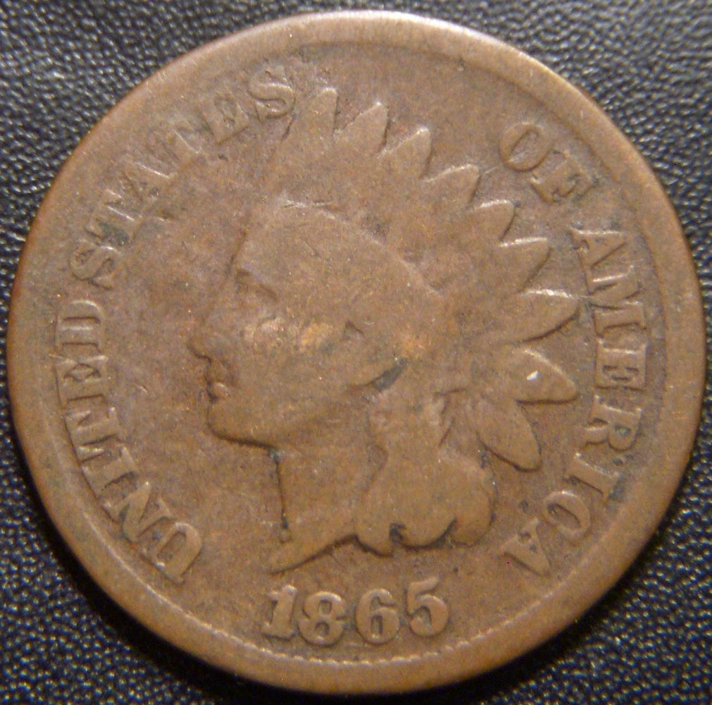 1865 Indian Head Cent - Good Plain 5