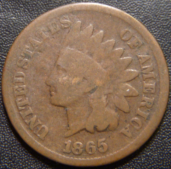 1865 Indian Head Cent - Good Plain 5