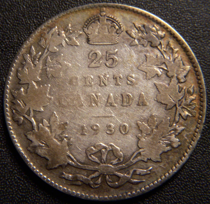 1930 Canadian Quarter - Very Good