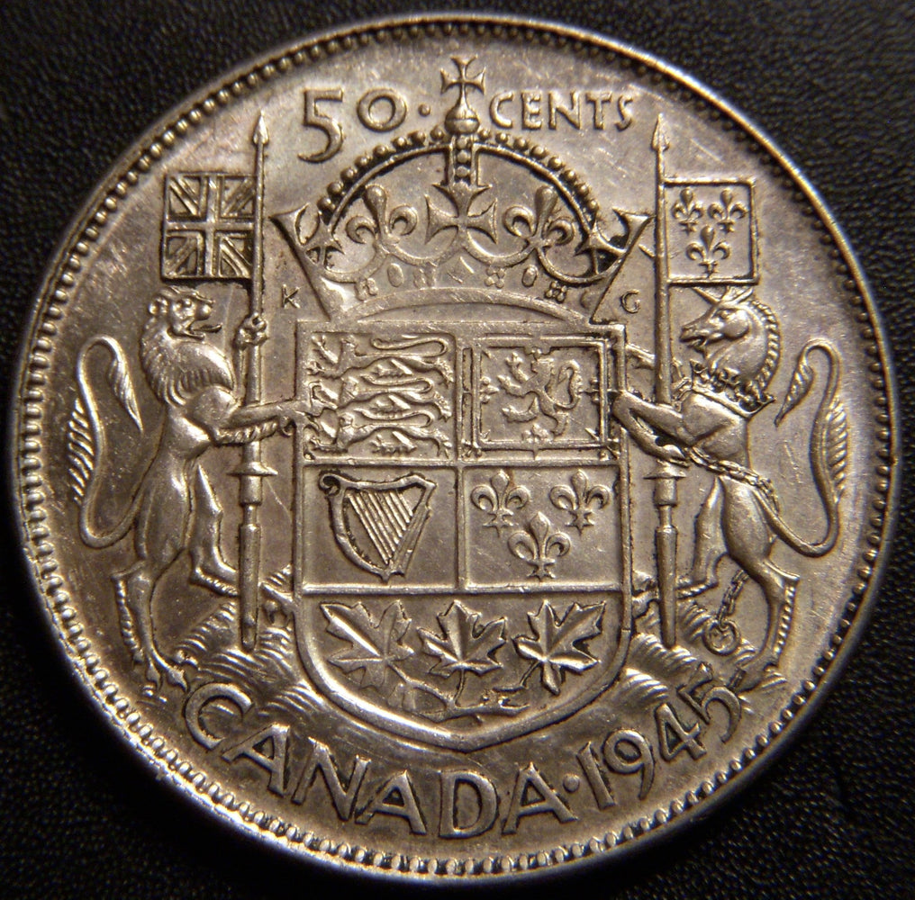 1945 Canadian Half Dollar - Extra Fine