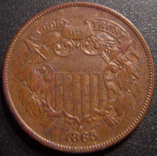 1865 Two Cent Piece - Very Fine